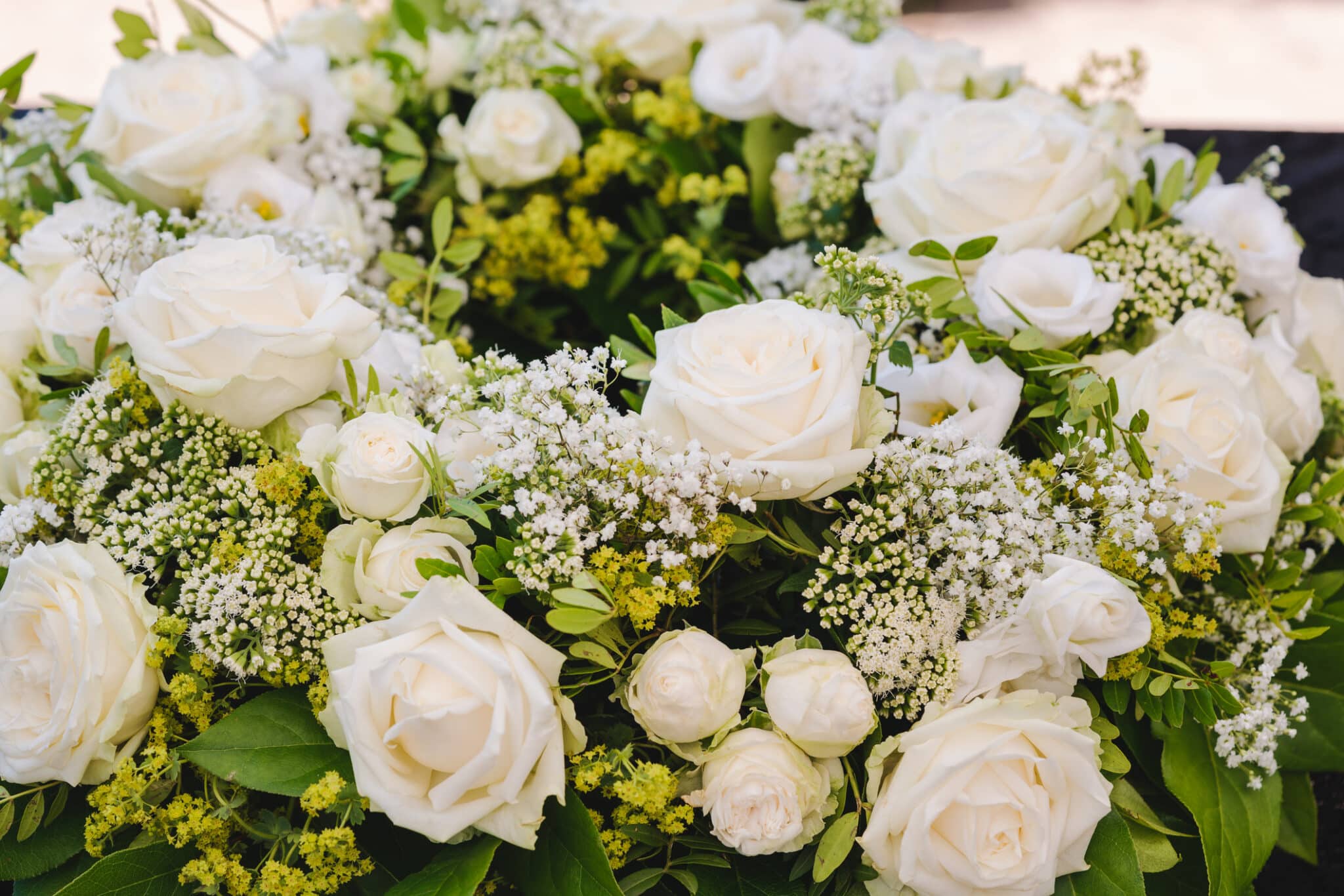 Blomsterbuket hvid
